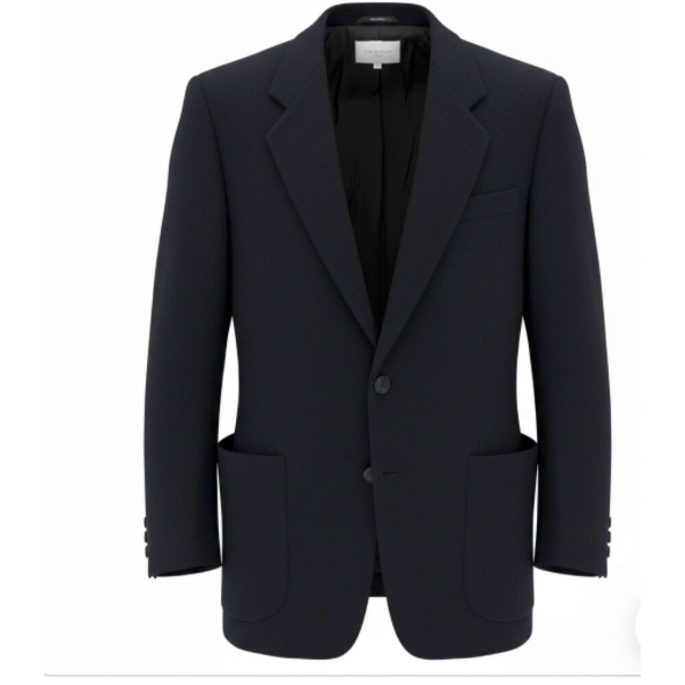 Stunning Navy Blue Made In Italy Giorgio Bianconi Women's Wool Blazer